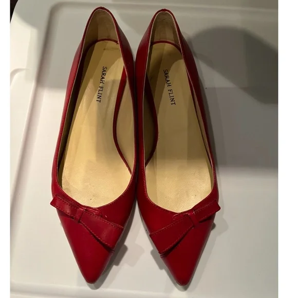 Pre-Owned Sarah Flint Natalie in Red Vacchetta Leather - Picture 3 of 13